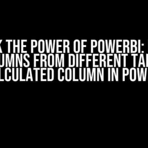 Unlock the Power of PowerBI: How to Join Columns from Different Tables and Add a Calculated Column in Power Query